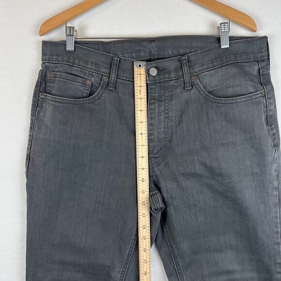 Levis 541 Jeans Mens 36x30 Black Gray Athletic Tapered‎ Mid Rise Stretch Denim - Picture 8 of 11